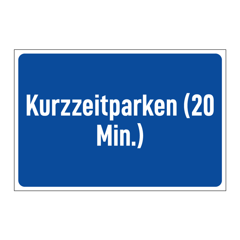 Kurzzeitparken (20 Min.)