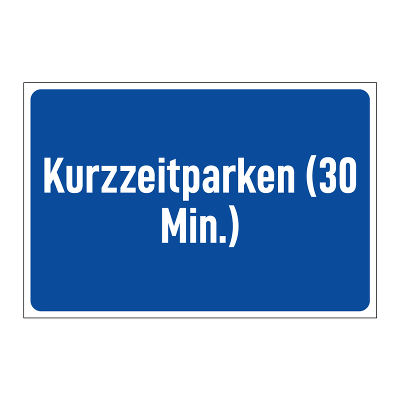 Kurzzeitparken (30 Min.)
