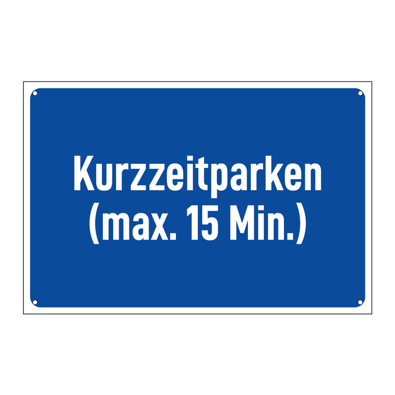 Kurzzeitparken (max. 15 Min.)