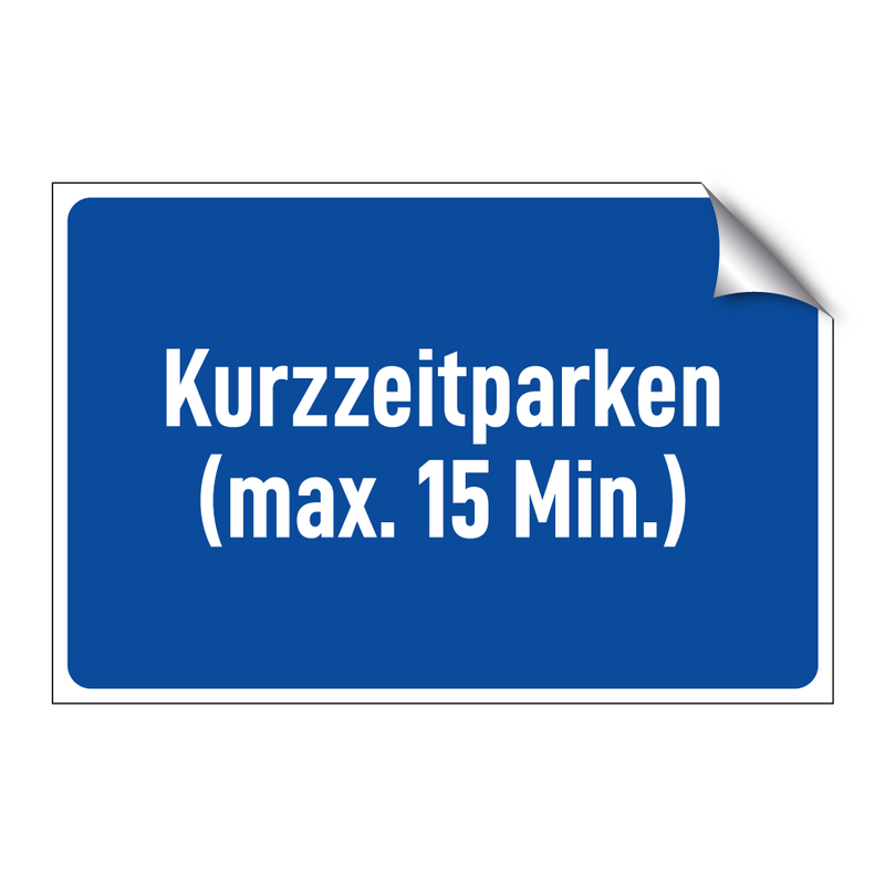 Kurzzeitparken (max. 15 Min.)