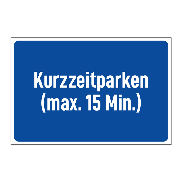 Kurzzeitparken (max. 15 Min.)