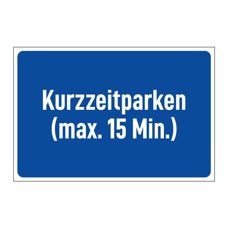 Kurzzeitparken (max. 15 Min.)