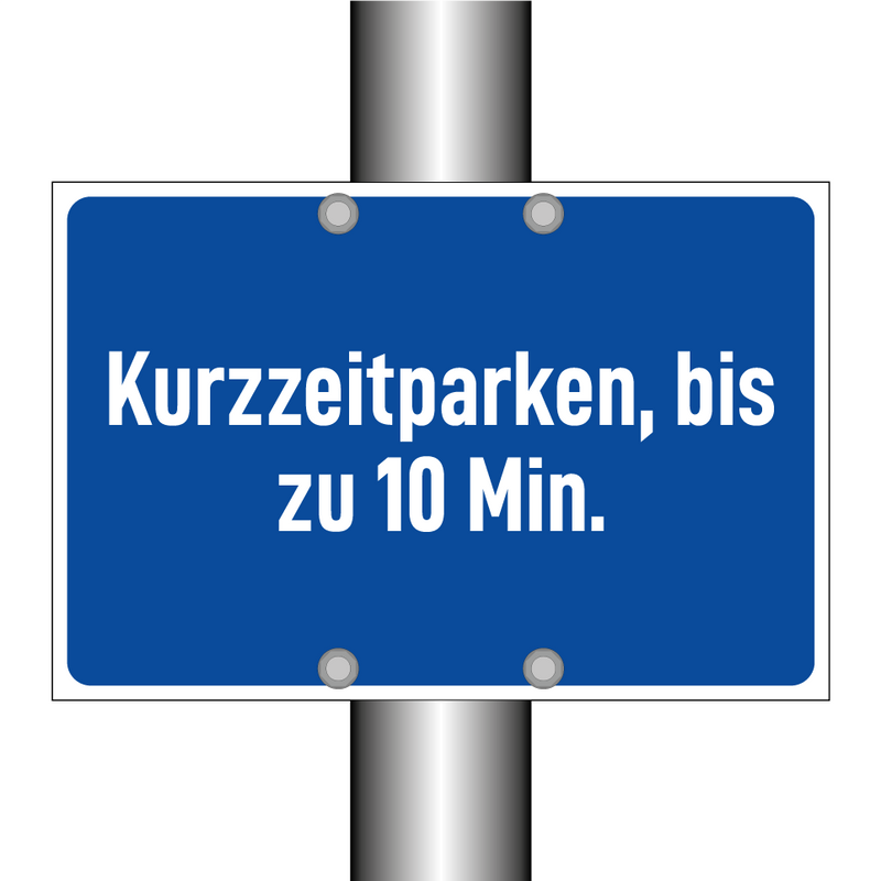 Kurzzeitparken, bis zu 10 Min.