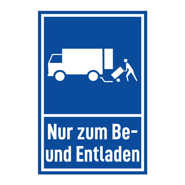 Nur zum Be- und Entladen