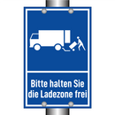 Bitte halten Sie die Ladezone frei