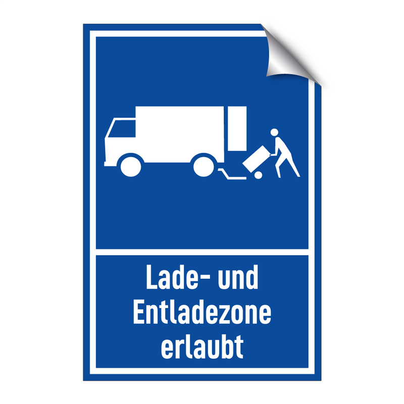 Lade- und Entladezone erlaubt