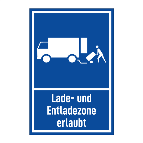 Lade- und Entladezone erlaubt