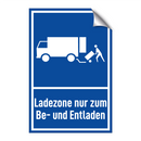 Ladezone nur zum Be- und Entladen
