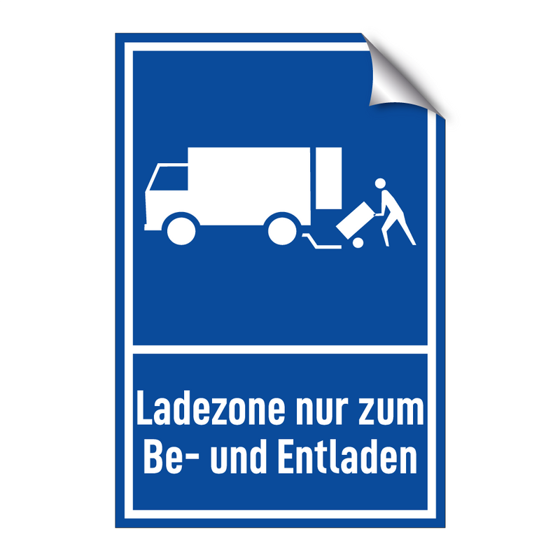 Ladezone nur zum Be- und Entladen