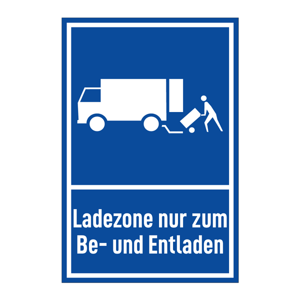 Ladezone nur zum Be- und Entladen