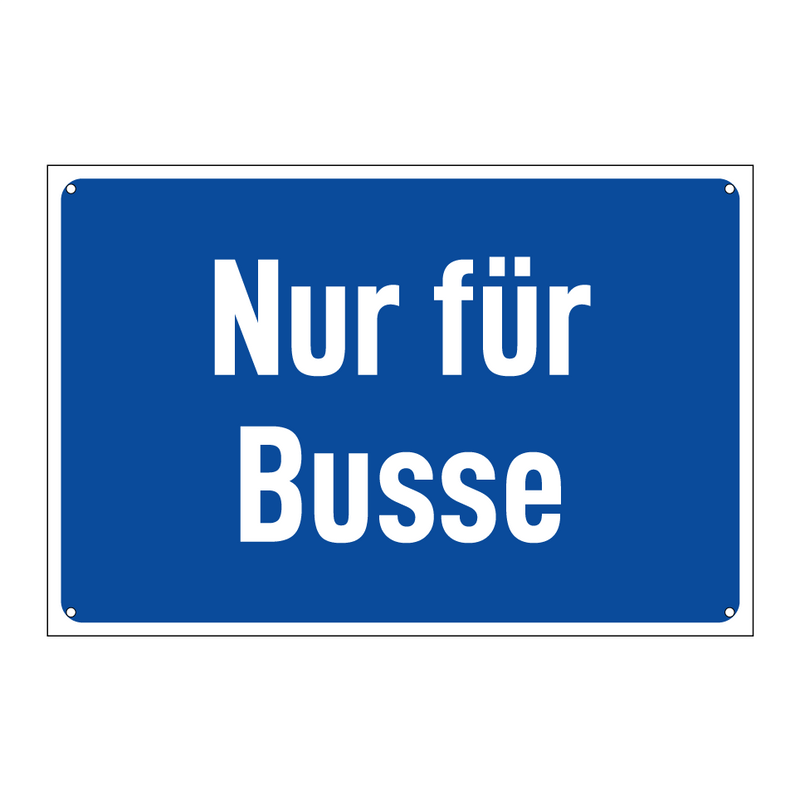 Nur für Busse