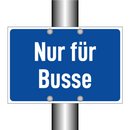 Nur für Busse