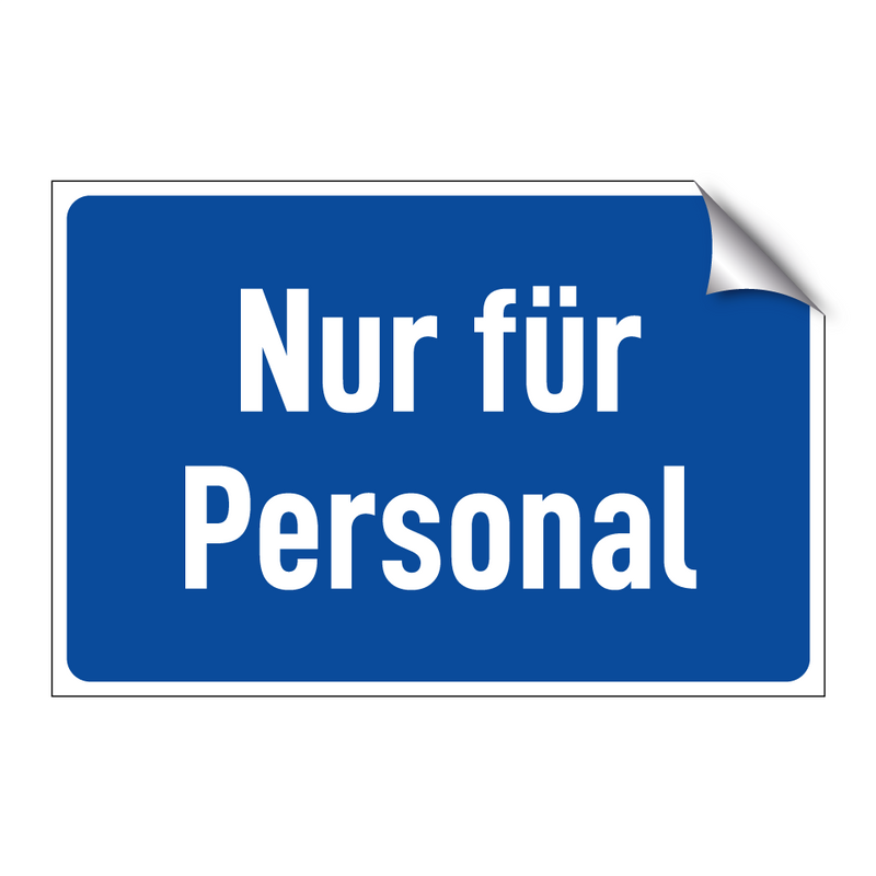 Nur für Personal