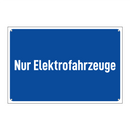 Nur Elektrofahrzeuge