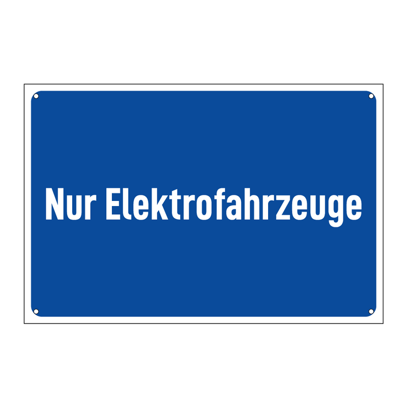 Nur Elektrofahrzeuge