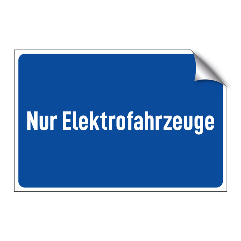 Nur Elektrofahrzeuge
