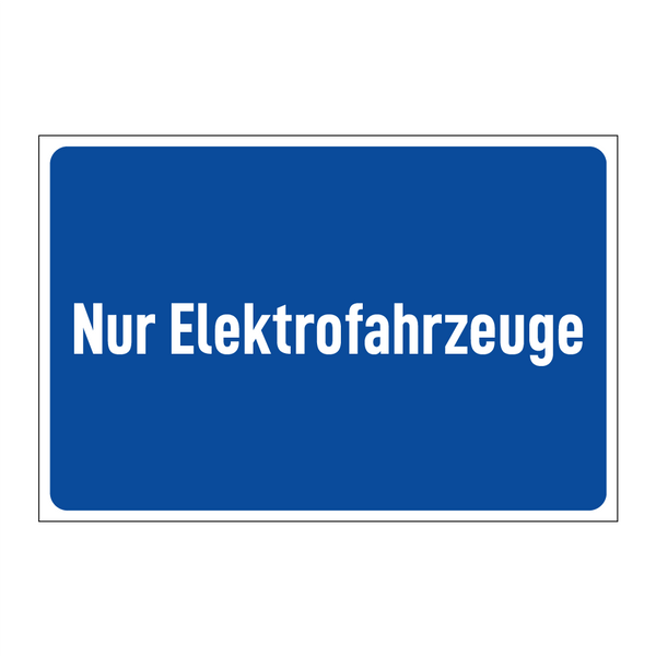 Nur Elektrofahrzeuge