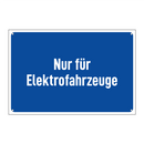 Nur für Elektrofahrzeuge