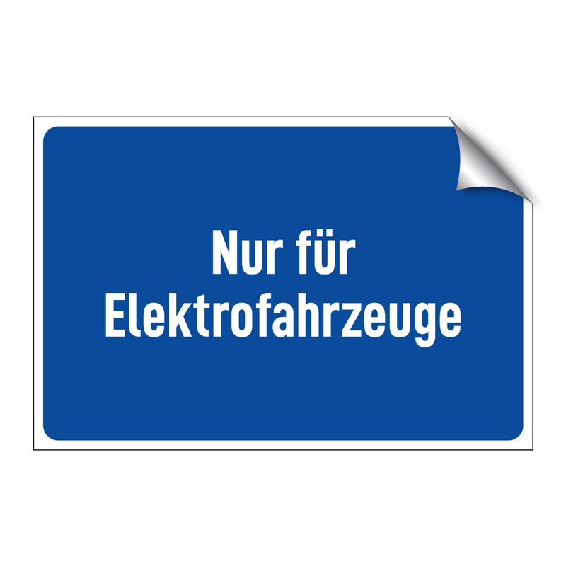 Nur für Elektrofahrzeuge
