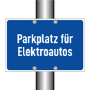 Parkplatz für Elektroautos