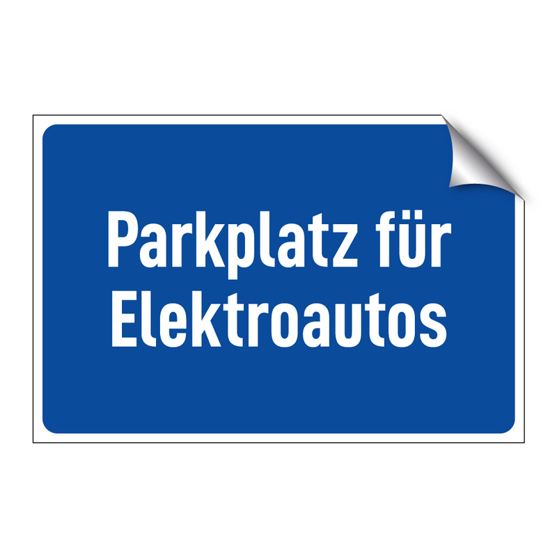 Parkplatz für Elektroautos