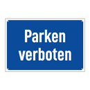 Parken verboten