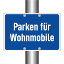 Parken für Wohnmobile
