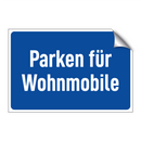 Parken für Wohnmobile