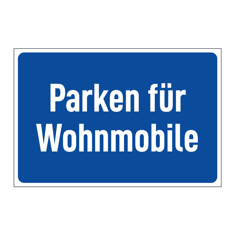 Parken für Wohnmobile