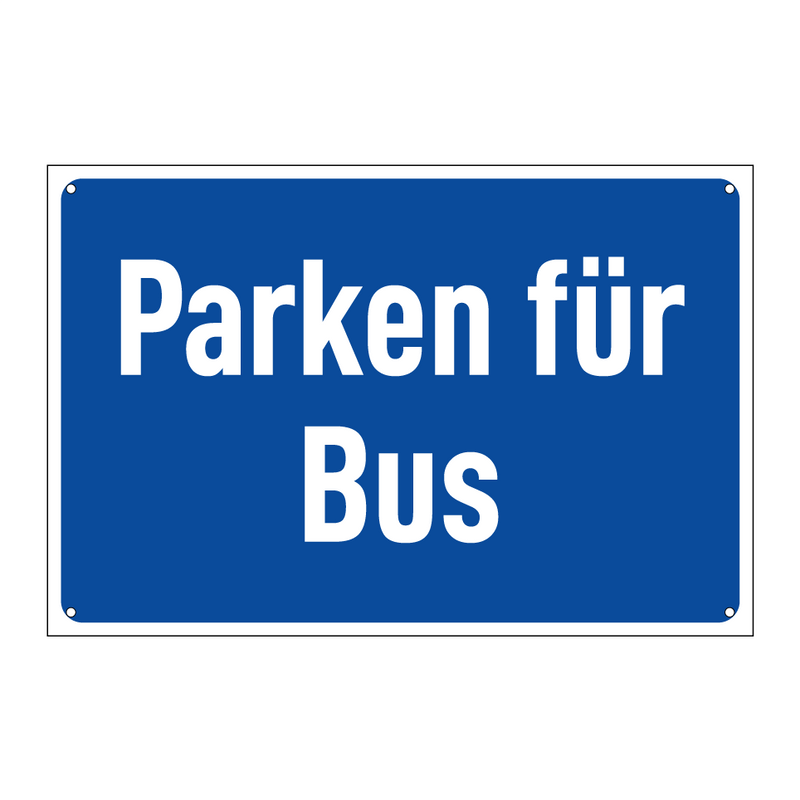 Parken für Bus