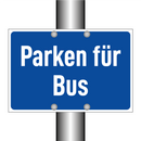 Parken für Bus