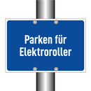 Parken für Elektroroller