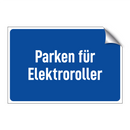 Parken für Elektroroller
