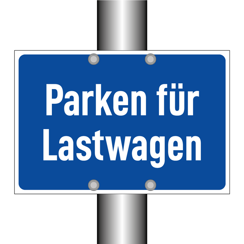 Parken für Lastwagen