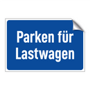 Parken für Lastwagen