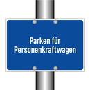 Parken für Personenkraftwagen