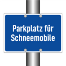 Parkplatz für Schneemobile