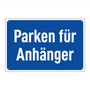 Parken für Anhänger
