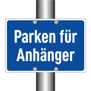 Parken für Anhänger