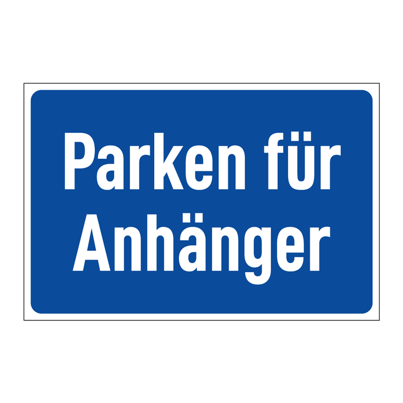 Parken für Anhänger