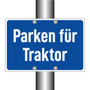 Parken für Traktor