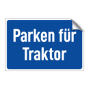 Parken für Traktor
