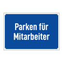 Parken für Mitarbeiter