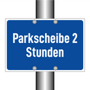 Parkscheibe 2 Stunden