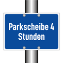 Parkscheibe 4 Stunden