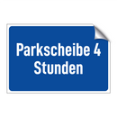 Parkscheibe 4 Stunden