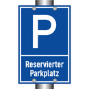 Reservierter Parkplatz