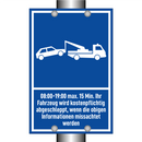 08:00-19:00 max. 15 Min. Ihr Fahrzeug wird kostenpflichtig abgeschleppt, wenn die obigen Informationen missachtet werden