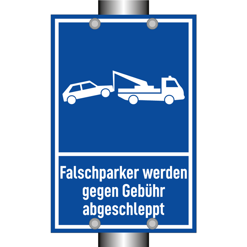 Falschparker werden gegen Gebühr abgeschleppt