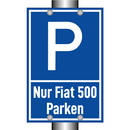 Nur Fiat 500 Parken